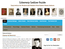 Tablet Screenshot of literaryladiesguide.com